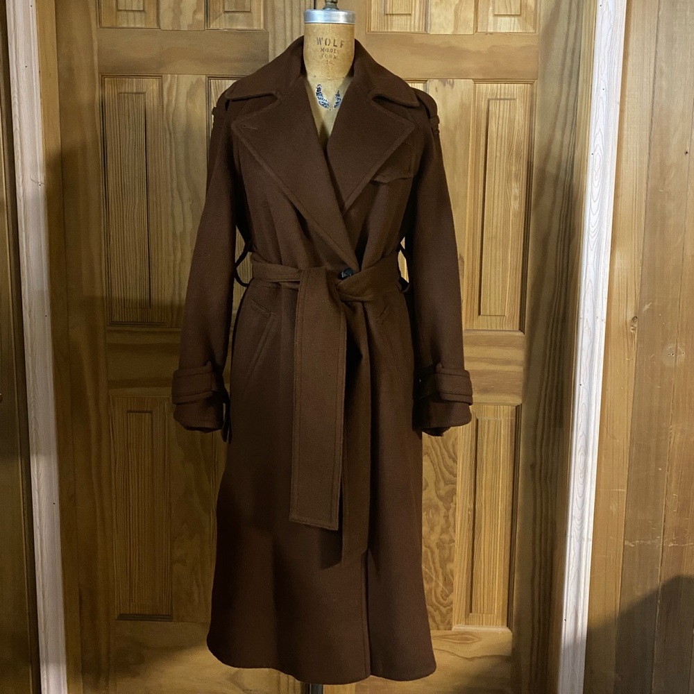 Vince Belted Wool Blend Coat